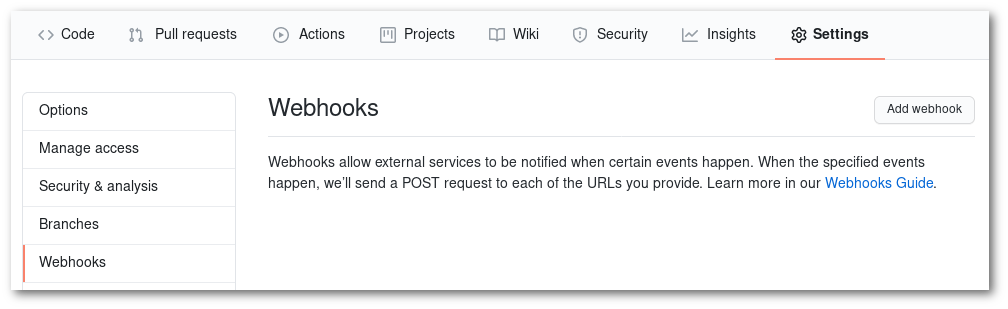 GitHub Webhooks