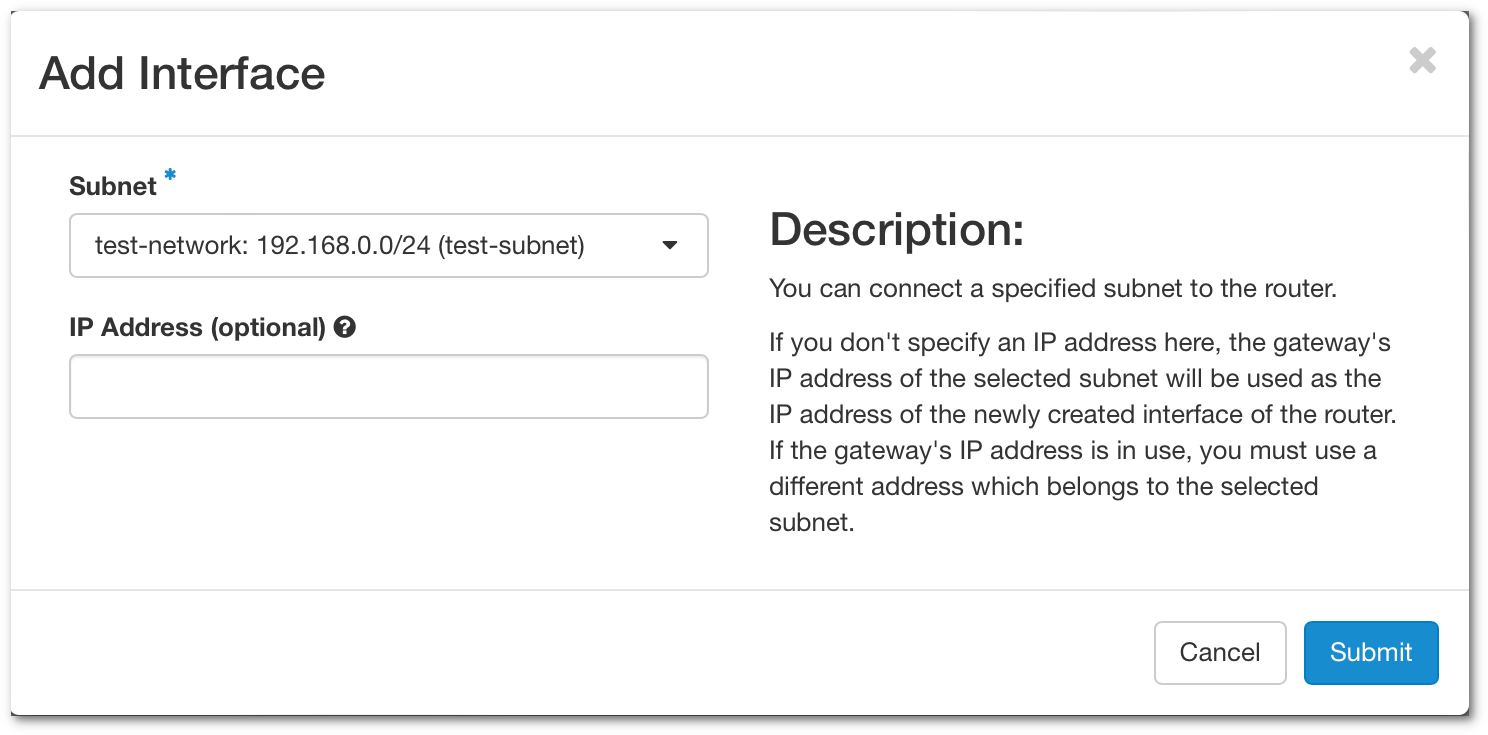 Add interface to router in Pouta