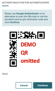 Read QR Code with Google Authenticator