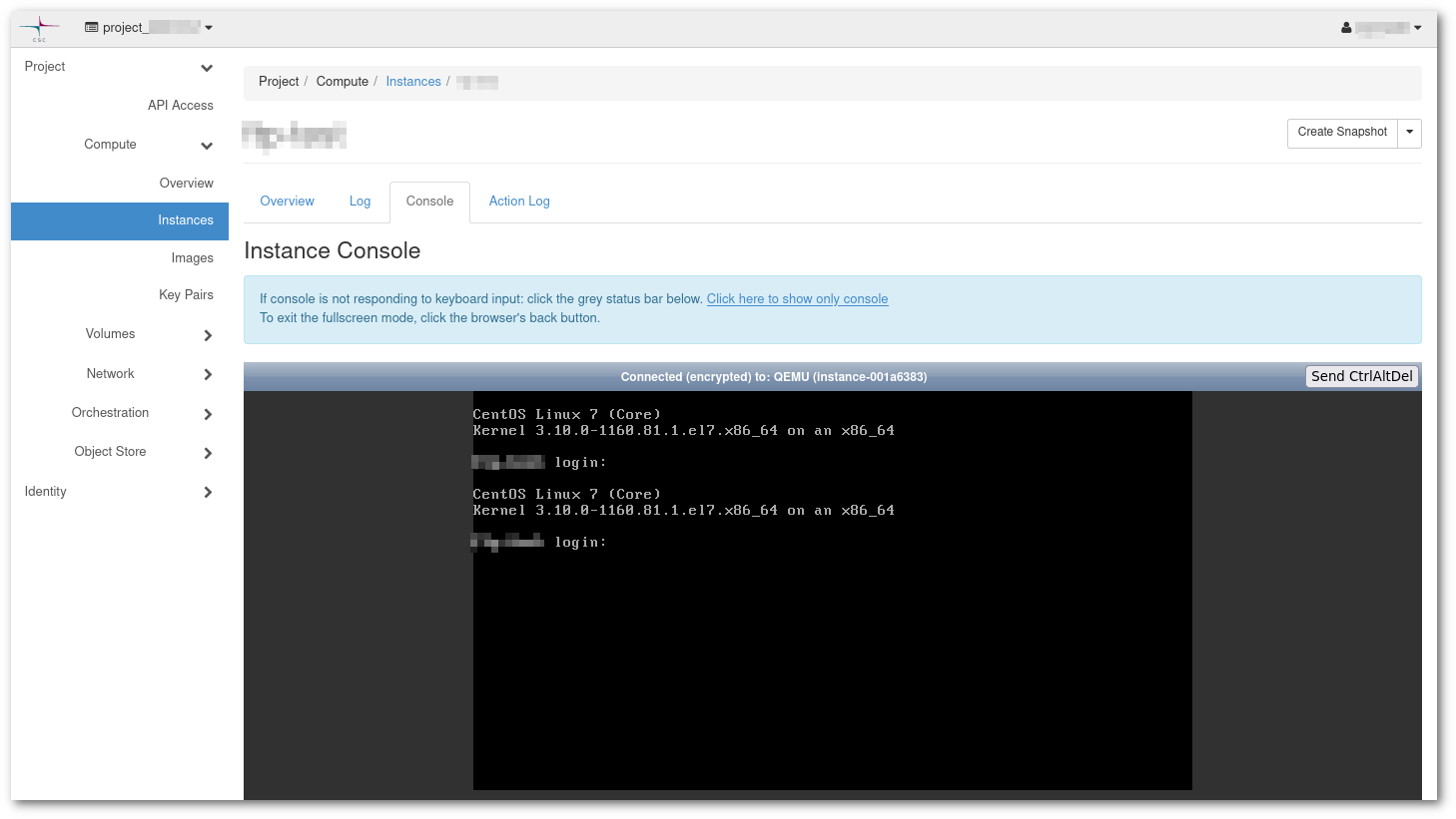 Web console