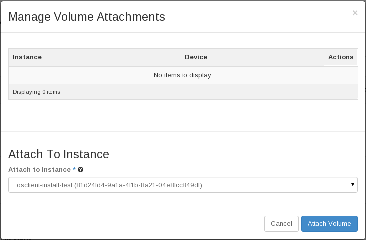 Attach persistent volume