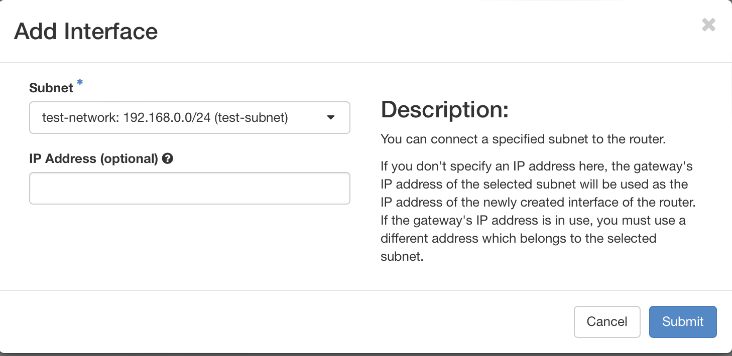 Add interface to router in Pouta