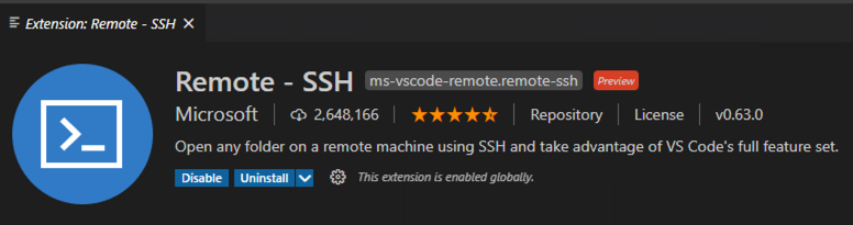 Remote SSH lisäosa Visual Studio Codessa