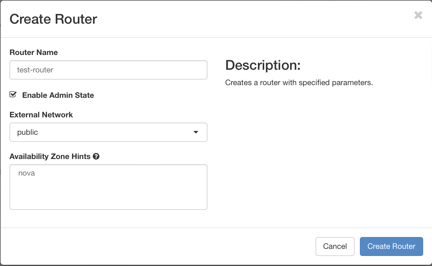 Create a router on Pouta