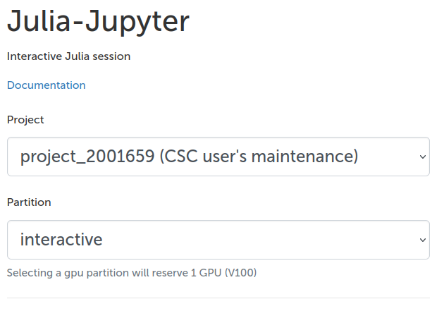 julia jupyter options